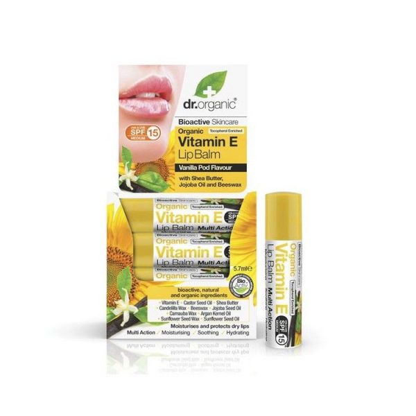 Dr. Organic Baume Lèvres Vitamine E 5.7 Ml