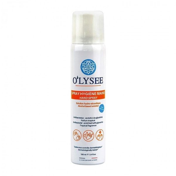 Olysee Spray Hygiène Mains - Solution Hydroalcoolique Désinfectant - 200 Ml