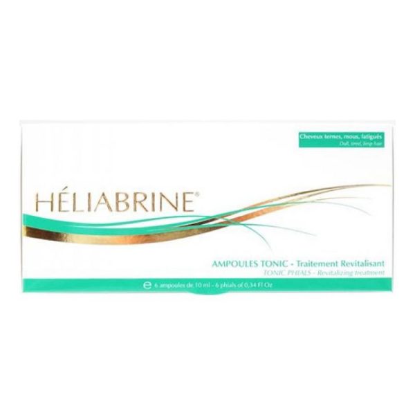 Heliabrine Ampoules Cheveux Tonic- Traitement Revitalisant Cheveux Ternes Mous 6X 10Ml
